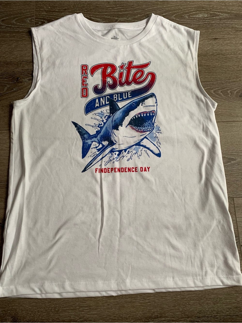 Boys XXL (18) Patriotic red, blue, and white shirt.